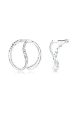 Natori Earrings|Shangri-La-Shangri-La Yin-Yang 14K Gold And Diamond Large Button Stud Earrings