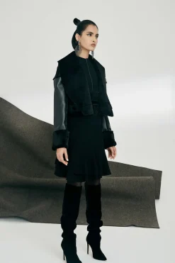 Natori Jackets & Outerwear-Shearling Jacket