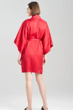 Natori Robes & Kimonos-Sheer Stripe Jacquard Wrap