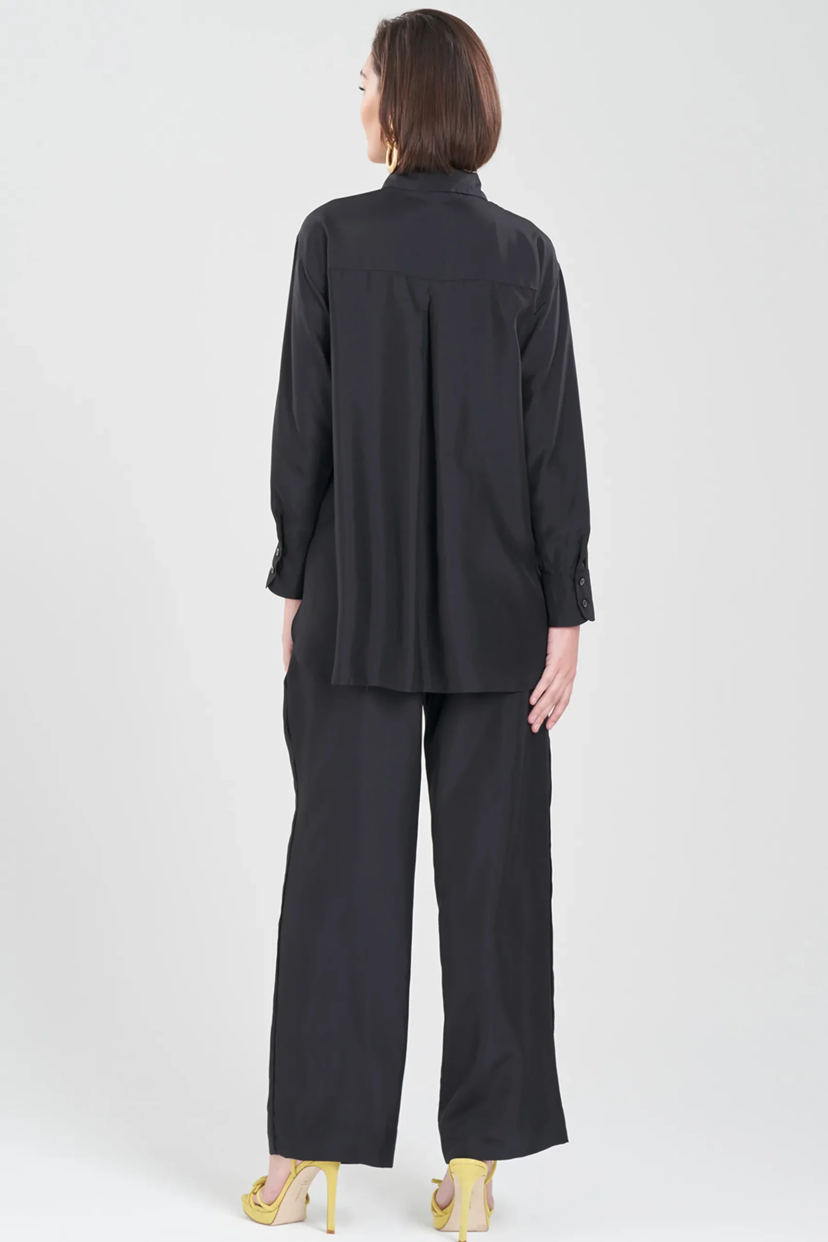 Natori Pants, Skirts & Shorts-Shinjo Habotai Embroidered Silk Pants