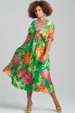 Natori Dresses|Wedding Guest Dresses-Shinjo Obi Silk Kimono Dress