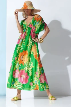 Natori Dresses|Wedding Guest Dresses-Shinjo Obi Silk Kimono Dress