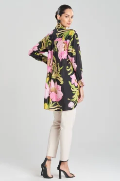 Natori Tops, Shirts & Tunics-Shinjo Obi Silk Oversized Top