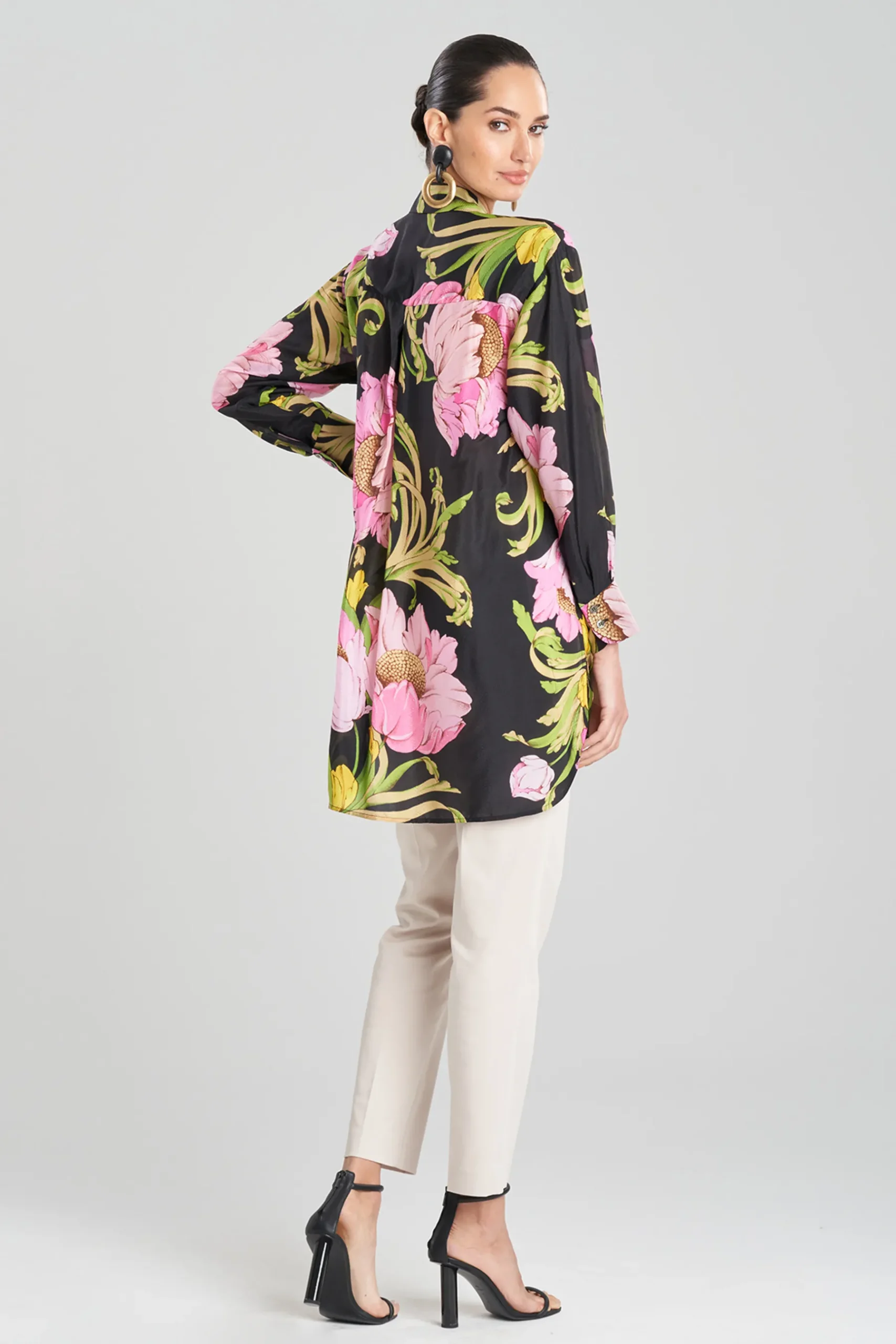 Natori Tops, Shirts & Tunics-Shinjo Obi Silk Oversized Top