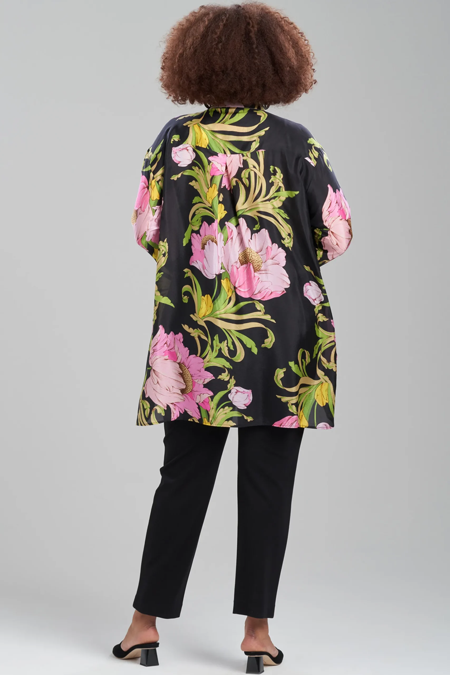 Natori Tops, Shirts & Tunics-Shinjo Obi Silk Oversized Top