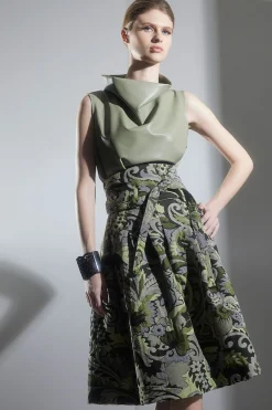 Natori Belts-Shinrin Paisley Jacquard Obi Belt