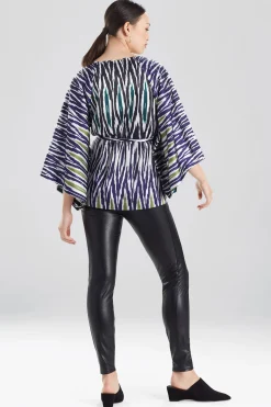 Natori Tops, Shirts & Tunics-Shirin-Ombre Satin Butterfly Blouse