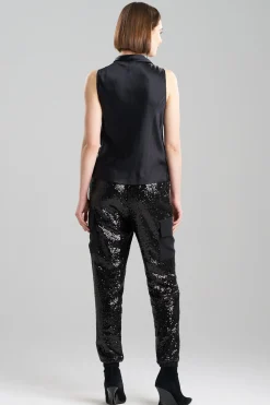 Natori Tops, Shirts & Tunics-Silk Charmeuse Funnel Top
