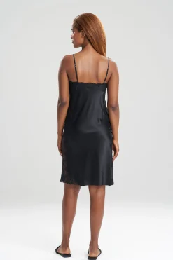 Natori Chemises-Sleek Silk Lace Chemise