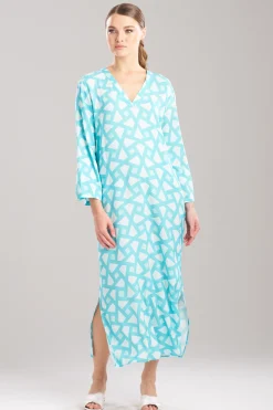 Natori Caftans|Plus Sizes-Soho Geo Challis Caftan