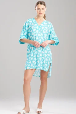 Natori Sleepshirts-Soho Geo Challis Sleepshirt