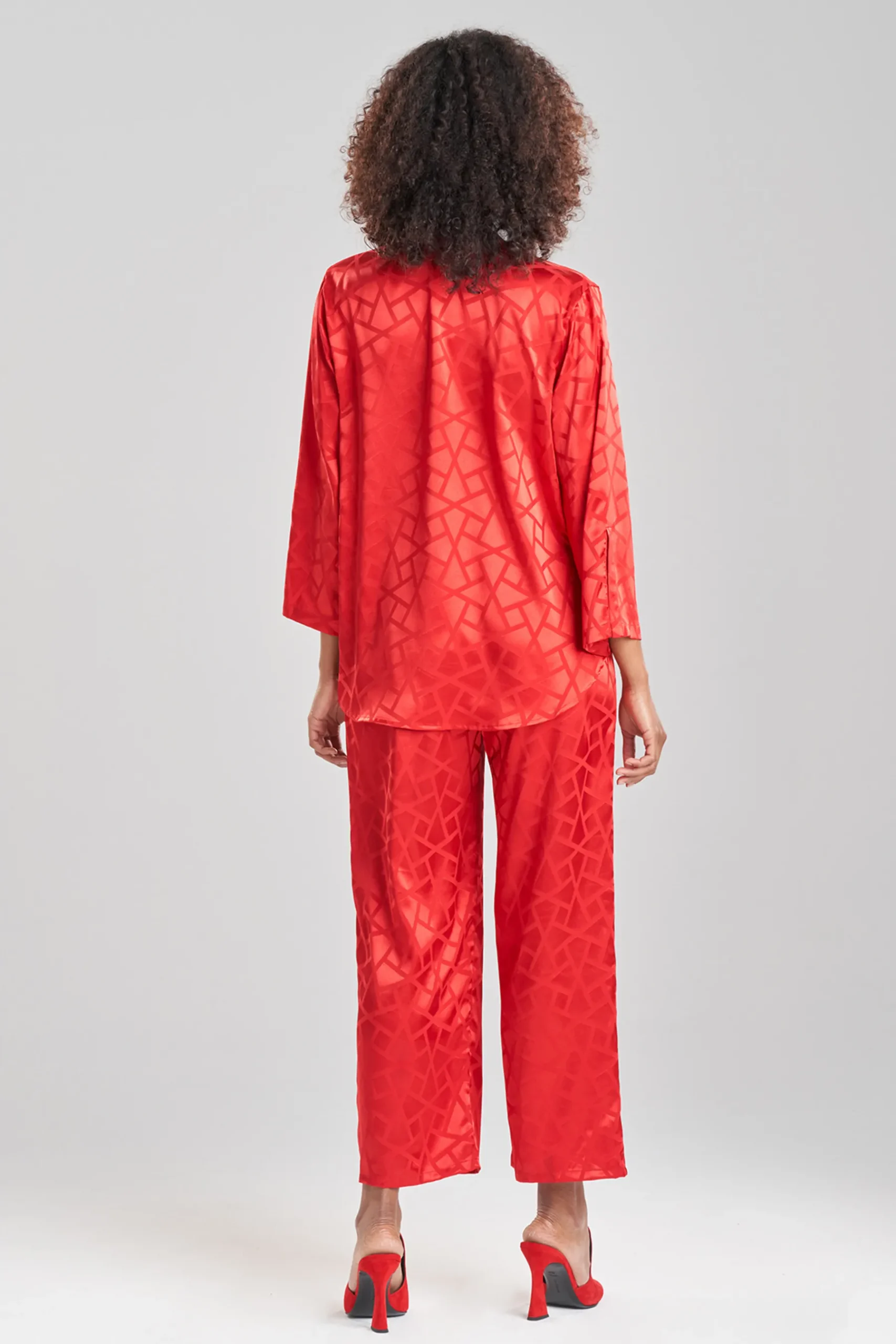 Natori Pajama Sets-Soho Geo Jacquard PJ