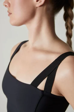 Natori Tops|Athleisure-Solstice Asymmetrical Cropped Cami