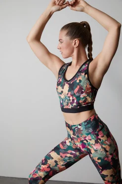 Natori Tops|Athleisure-Solstice V-Cropped Top