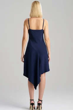 Natori Dresses|Wedding Guest Dresses-Stretch Crepe Asymmetric Dress