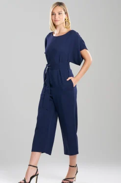 Natori Jumpsuits-Stretch Crepe Jumpsuit