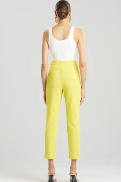 Natori Pants, Skirts & Shorts-Stretch Texture Jacquard Ankle Pants