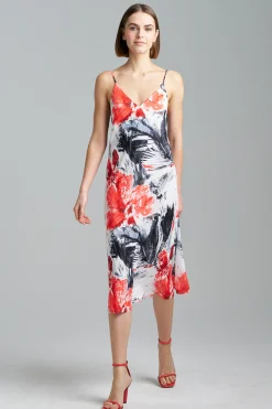 Natori Dresses-Sunset Palm Slip Dress