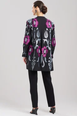Natori Tops, Shirts & Tunics-Suzani Jacquard Half Placket Shirt