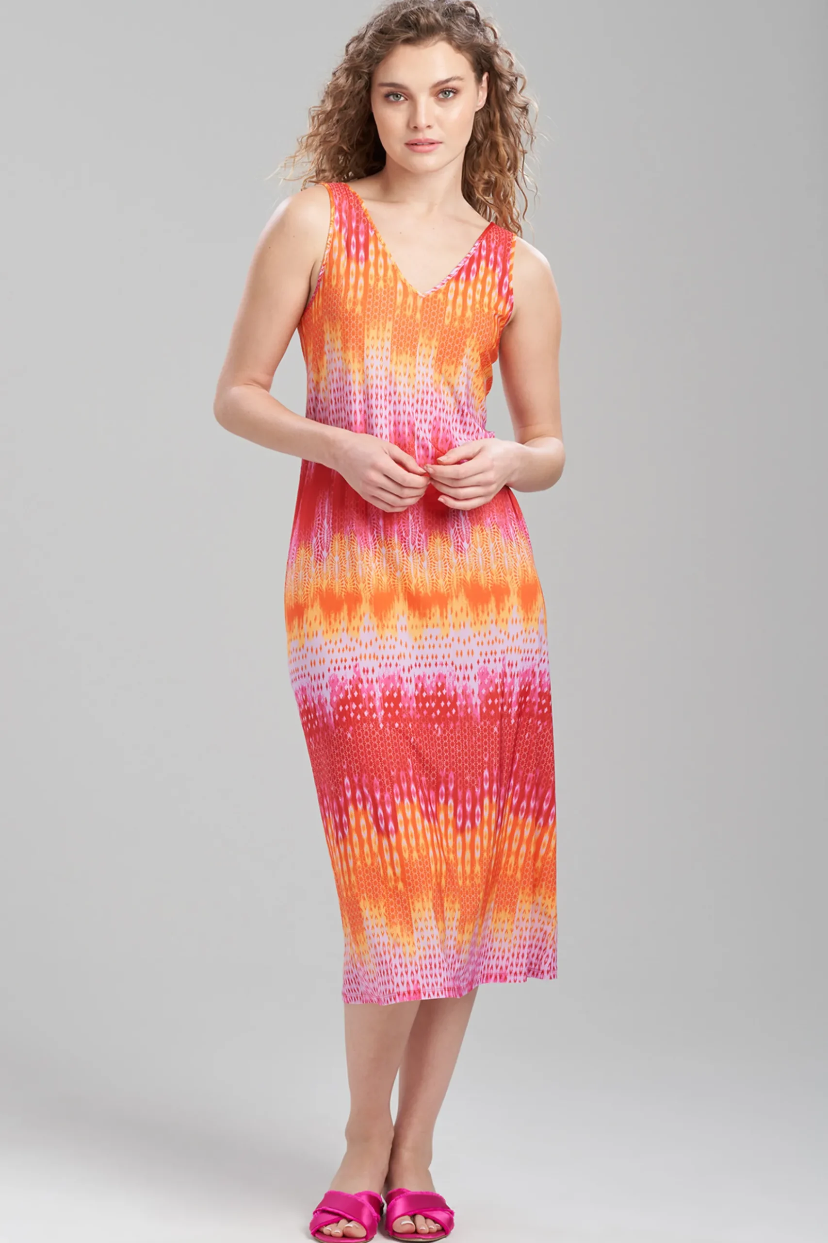 Natori Gowns-Tahiti V-Neck Gown