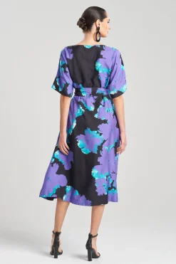 Natori Dresses-Taichou Cotton Silk Boat Neck Dress