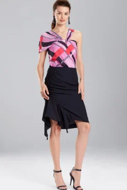 Natori Tops, Shirts & Tunics-Taisho Stripes Voile One-Shoulder Top