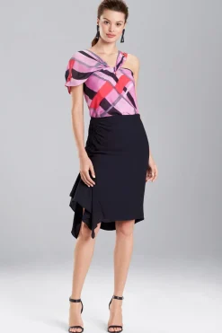 Natori Tops, Shirts & Tunics-Taisho Stripes Voile One-Shoulder Top