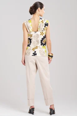Natori Tops, Shirts & Tunics-Talitha Cotton Poplin Asymmetrical Top