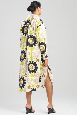 Natori Dresses-Talitha Cotton Poplin Oversized Shirtdress