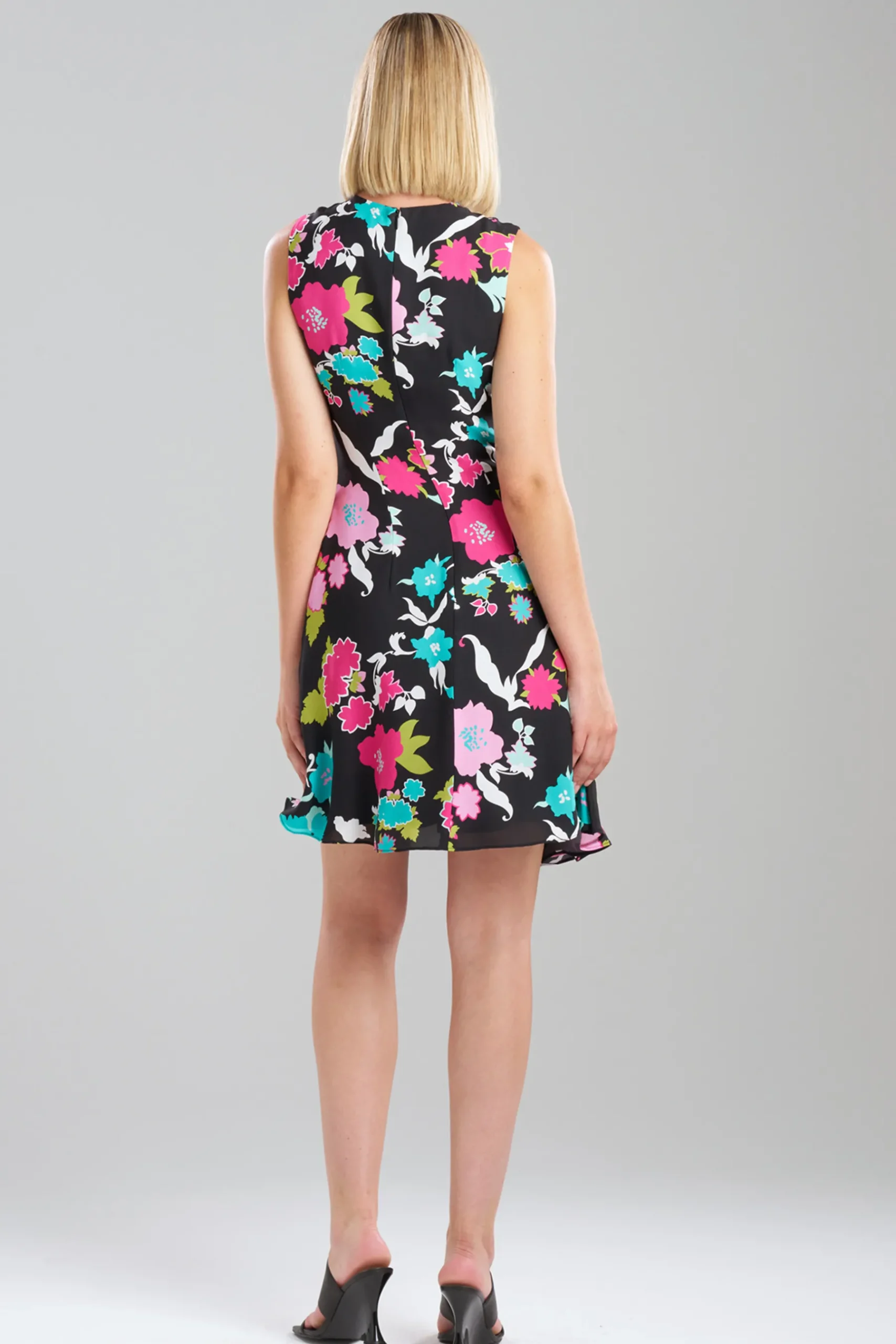 Natori Dresses-Tangier Printed Silk Georgette Dress