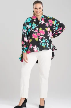 Natori Tops, Shirts & Tunics-Tangier Printed Silk Georgette Top