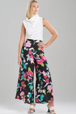 Natori Pants, Skirts & Shorts-Tangier Printed Silk Georgette Pants