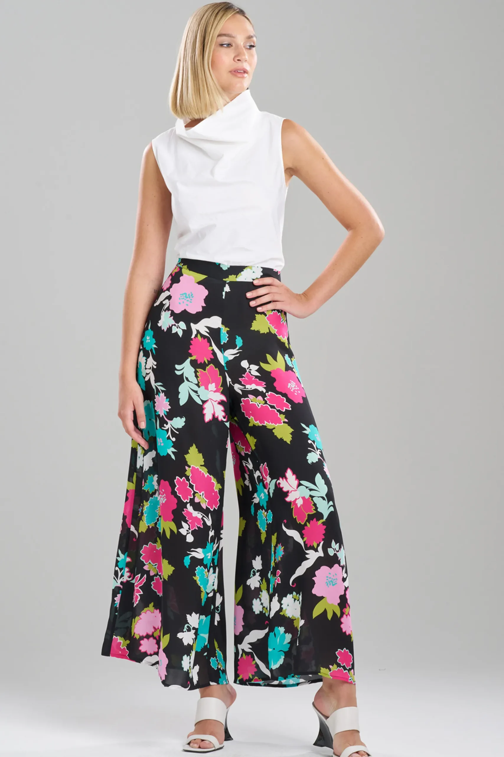 Natori Pants, Skirts & Shorts-Tangier Printed Silk Georgette Pants