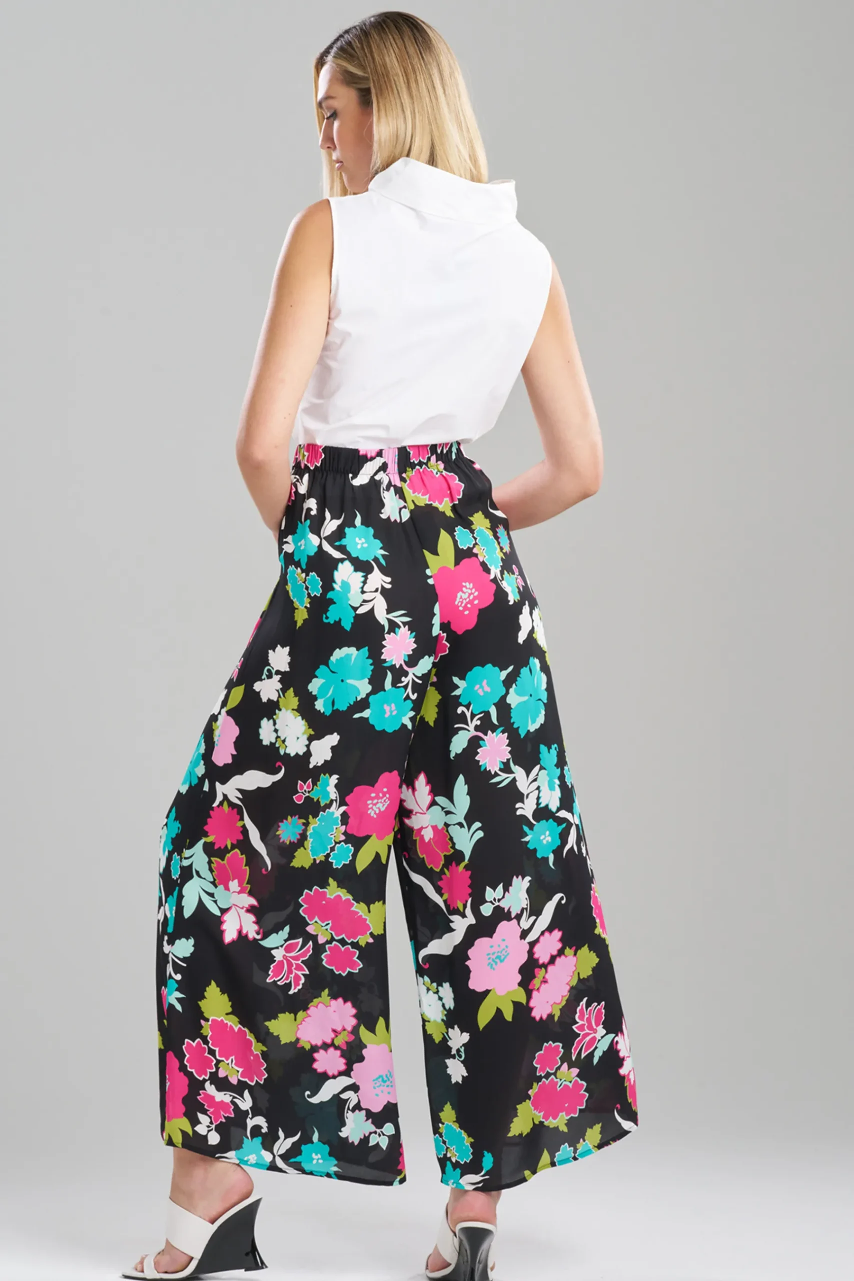 Natori Pants, Skirts & Shorts-Tangier Printed Silk Georgette Pants