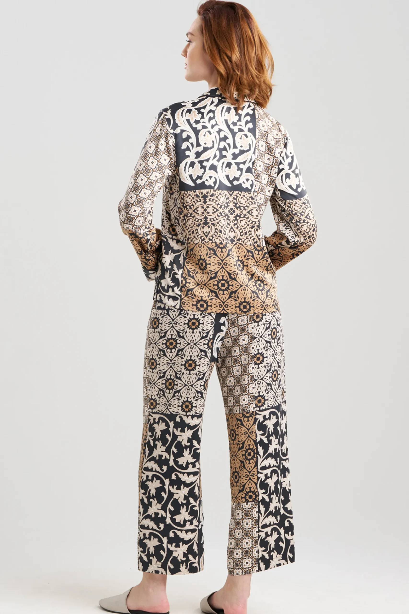 Natori Pajama Sets-Tapestry Notch PJ