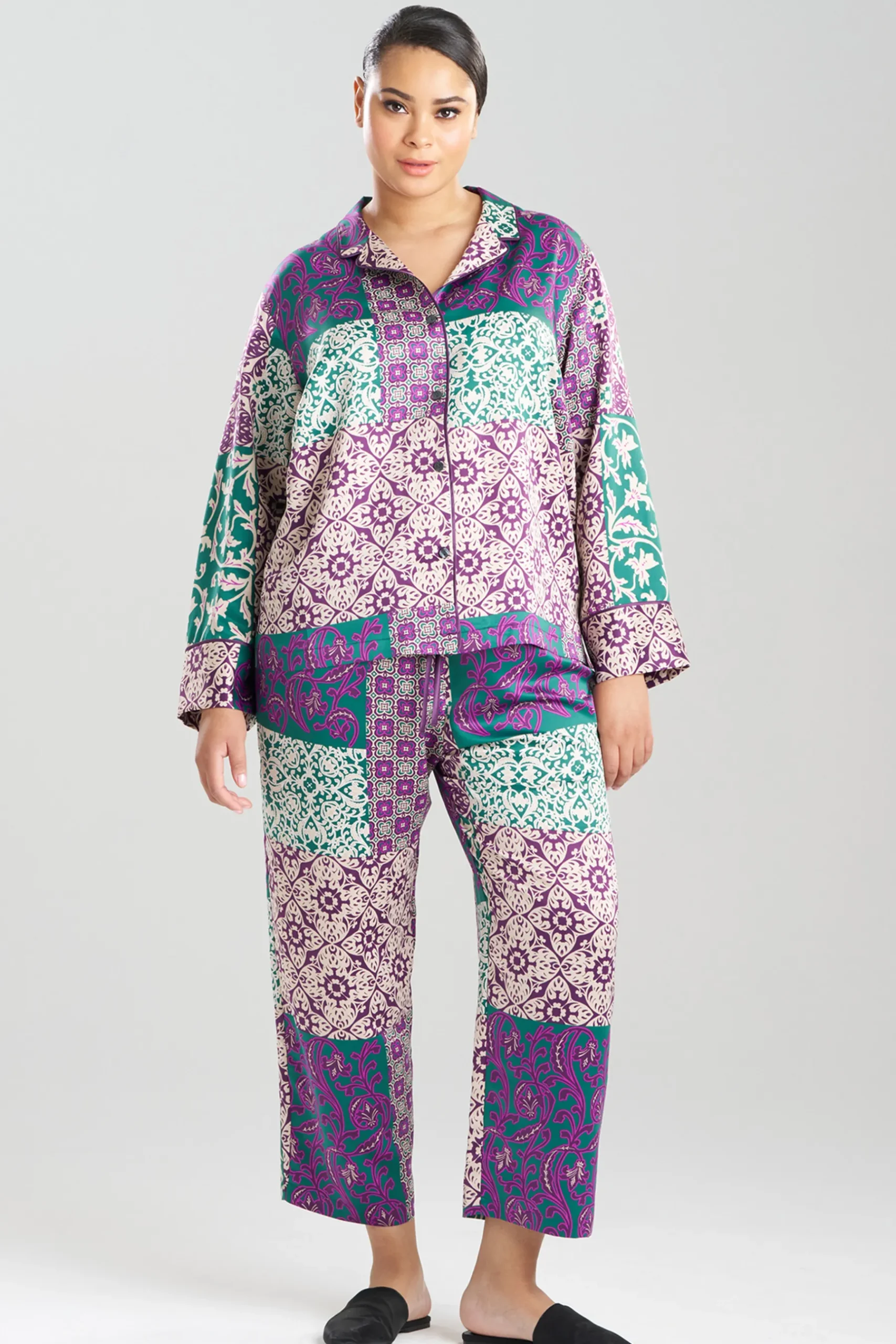 Natori Pajama Sets-Tapestry Notch PJ