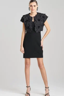 Natori Jackets & Outerwear-Tech Cotton Taffeta Embroidered Bolero