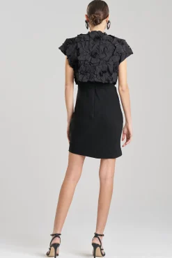 Natori Jackets & Outerwear-Tech Cotton Taffeta Embroidered Bolero