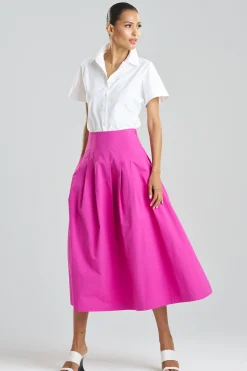 Natori Pants, Skirts & Shorts-Tech Cotton Taffeta Maxi Skirt