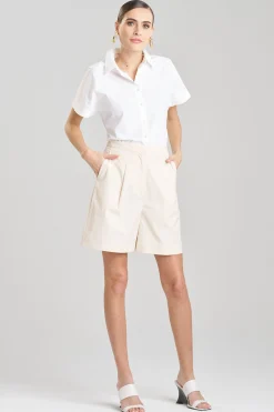 Natori Pants, Skirts & Shorts-Tech Cotton Taffeta Shorts