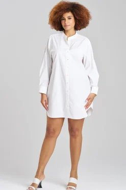 Natori Dresses-Techno Poplin Shirtdress