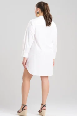 Natori Dresses-Techno Poplin Shirtdress