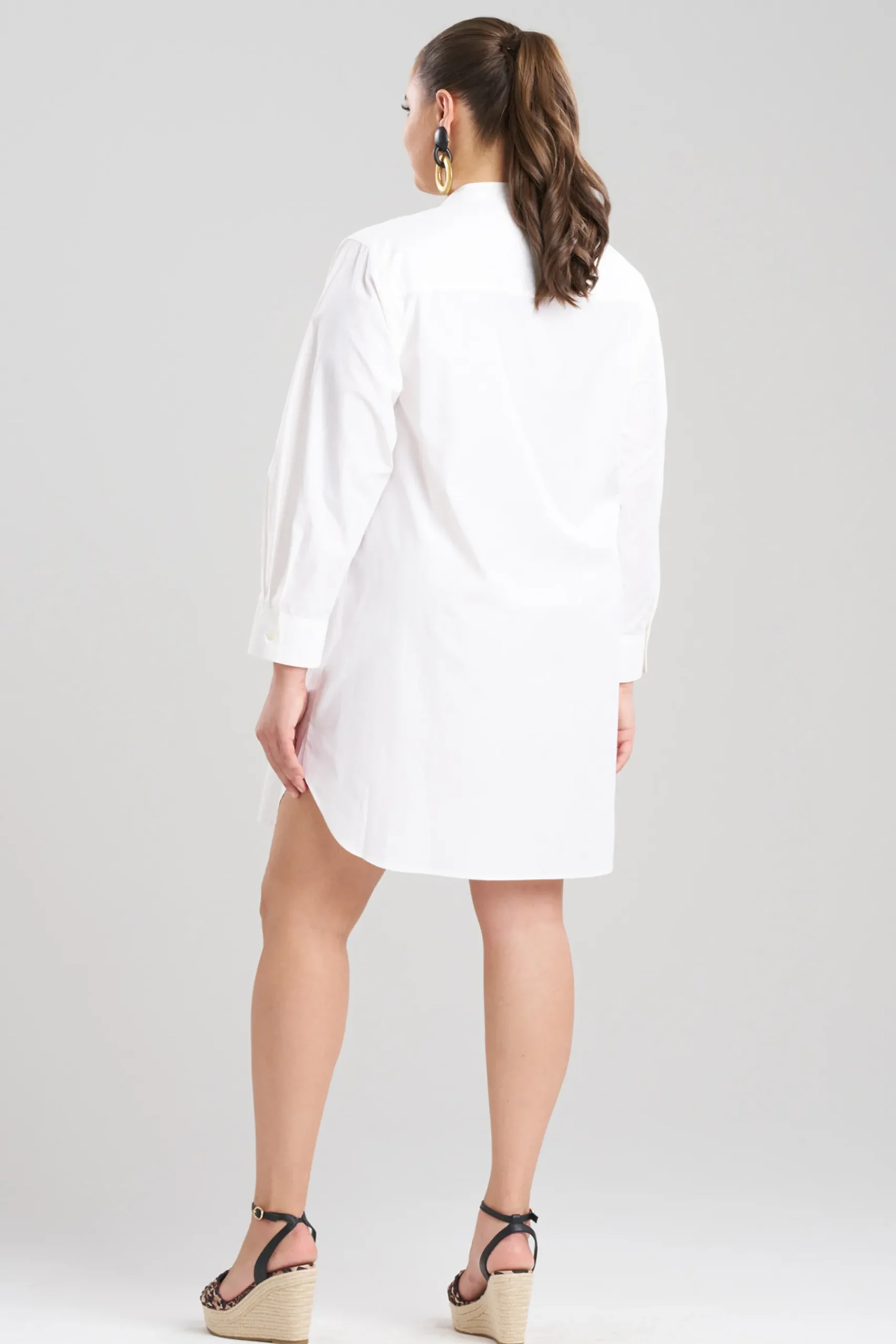 Natori Dresses-Techno Poplin Shirtdress
