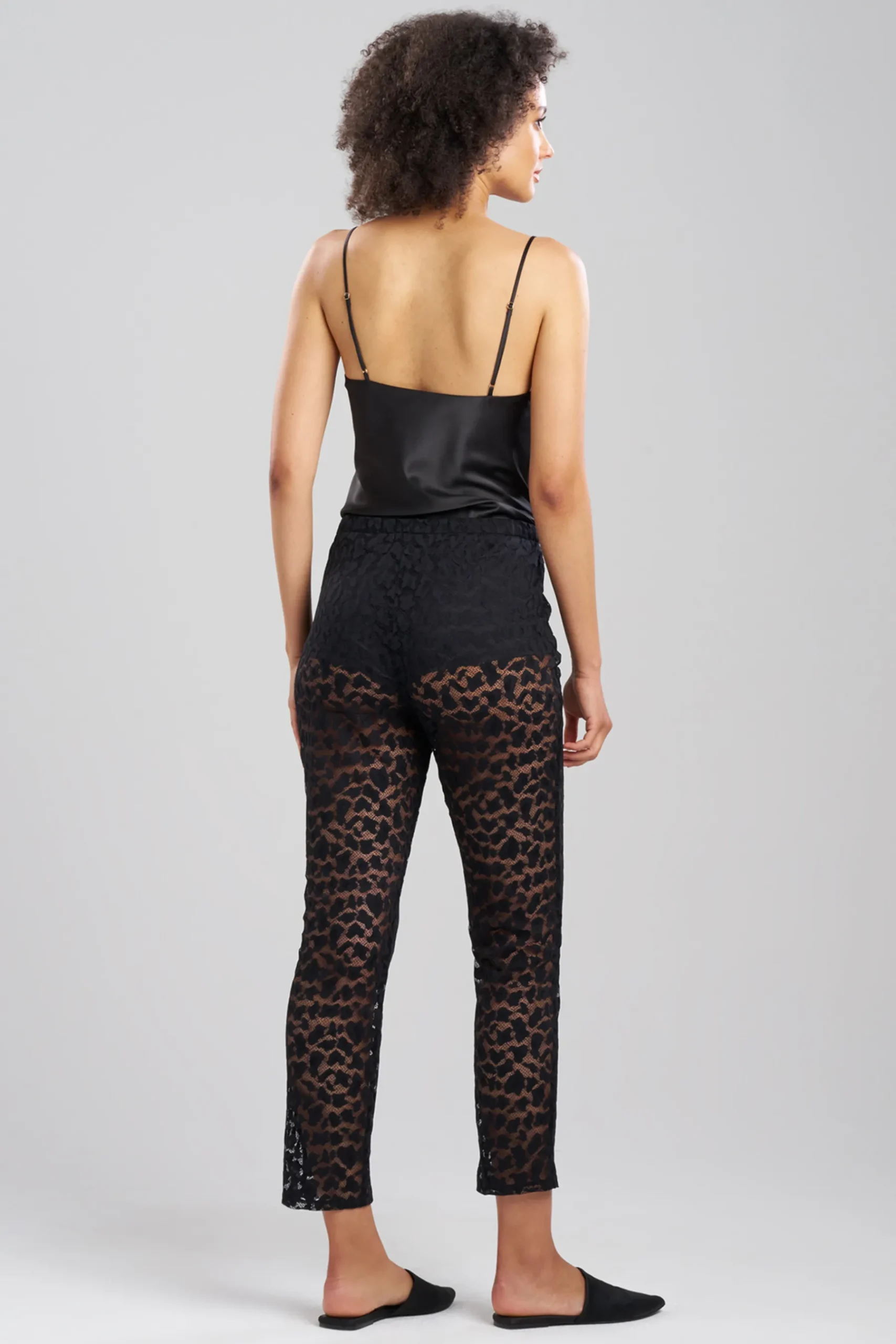 Natori Pajama Bottoms-Temptation Sheer Allover Lace Pants