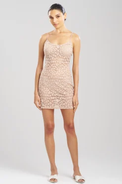 Natori Chemises|Chemises-Temptation Sheer Allover Lace Chemise