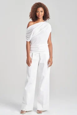 Natori Bridal Shower Outfits|Tops, Shirts & Tunics-Tencel™ Asymmetrical Drape Top
