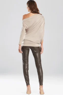 Natori Tops, Shirts & Tunics-TENCEL™ Jersey Asymmetrical Ruched Top
