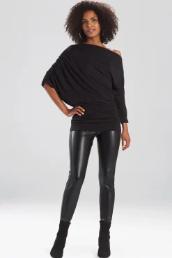 Natori Tops, Shirts & Tunics-TENCEL™ Jersey Asymmetrical Ruched Top