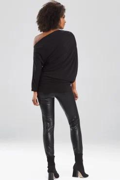 Natori Tops, Shirts & Tunics-TENCEL™ Jersey Asymmetrical Ruched Top