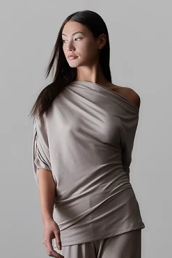 Natori Essentials|Tops, Shirts & Tunics-TENCEL™ Jersey Ruched Top